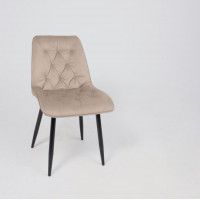 Стул AksHome ASTRA 2 (Астра 2) бежевый велюр HLR-08/черный купить в Минске