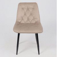 Стул AksHome ASTRA 2 (Астра 2) бежевый велюр HLR-08/черный купить в Минске