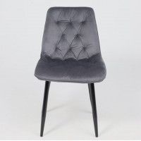 Стул AksHome ASTRA 2 (Астра 2) серый велюр HLR-21/черный купить в Минске Стул AksHome ASTRA 2 (Астра 2) серый велюр HLR-21/черный купить в Минске