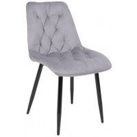 Стул AksHome ASTRA 2 (Астра 2) светло-серый велюр HLR-20/черный Стул AksHome ASTRA 2 (Астра 2) светло-серый велюр HLR-20/черный