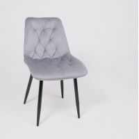 Стул AksHome ASTRA 2 (Астра 2) светло-серый велюр HLR-20/черный купить в Минске