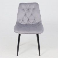 Стул AksHome ASTRA 2 (Астра 2) светло-серый велюр HLR-20/черный купить в Минске