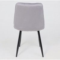 Стул AksHome ASTRA 2 (Астра 2) светло-серый велюр HLR-20/черный купить в Минске