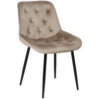 Стул AksHome ASTRA (Астра) бежевый велюр HLR-8/черный Стул AksHome ASTRA (Астра) бежевый велюр HLR-8/черный