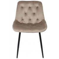 Стул AksHome ASTRA (Астра) бежевый велюр HLR-8/черный купить в Минске
