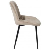 Стул AksHome ASTRA (Астра) бежевый велюр HLR-8/черный купить в Минске