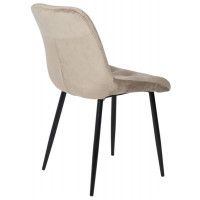Стул AksHome ASTRA (Астра) бежевый велюр HLR-8/черный купить в Минске