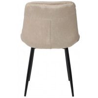 Стул AksHome ASTRA (Астра) бежевый велюр HLR-8/черный купить в Минске