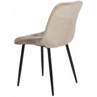 Стул AksHome ASTRA (Астра) бежевый велюр HLR-8/черный купить в Минске