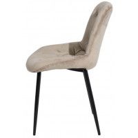 Стул AksHome ASTRA (Астра) бежевый велюр HLR-8/черный купить в Минске