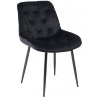 Стул AksHome ASTRA (Астра) черный велюр HLR-66/черный