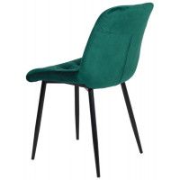 Стул AksHome ASTRA (Астра) зеленый велюр HLR-56/черный купить в Минске
