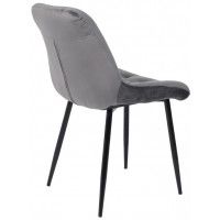 Стул AksHome ASTRA (Астра) серый велюр HLR-21/черный купить в Минске