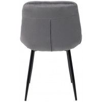 Стул AksHome ASTRA (Астра) серый велюр HLR-21/черный купить в Минске