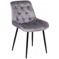 Стул AksHome ASTRA (Астра) светло-серый HLR-20/черный