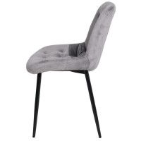Стул AksHome ASTRA (Астра) светло-серый HLR-20/черный купить в Минске