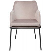 Кресло Алвест  AV 318 светло-коричневый бархат H-61/черный купить в Минске