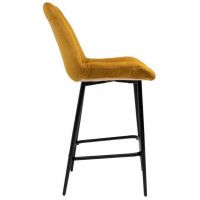 Стул полубарный Алвест AV 435 горчичный бархат/черный купить в Минске Стул полубарный Алвест AV 435 горчичный бархат/черный купить в Минске
