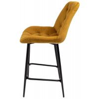 Стул полубарный Алвест AV 435 горчичный бархат/черный купить в Минске Стул полубарный Алвест AV 435 горчичный бархат/черный купить в Минске