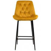 Стул полубарный Алвест AV 435 горчичный бархат/черный купить в Минске Стул полубарный Алвест AV 435 горчичный бархат/черный купить в Минске