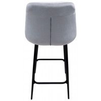 Стул полубарный Алвест AV 435 серый бархат/черный купить в Минске