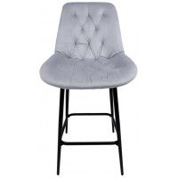 Стул полубарный Алвест AV 435 серый бархат/черный купить в Минске