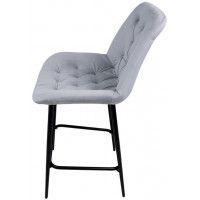 Стул полубарный Алвест AV 435 серый бархат/черный купить в Минске