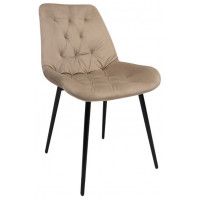 Стул Алвест AV 435 капучино бархат H-65/черный