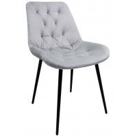 Стул Алвест AV 435 светло-серый бархат H-09/черный