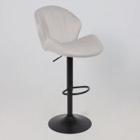 Стул барный AksHome AZUR (Азур) GB Seven 323 светло-серый велюр/черный купить в Минске Стул барный AksHome AZUR (Азур) GB Seven 323 светло-серый велюр/черный купить в Минске