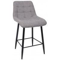 Стул барный AksHome BARON (Барон) серый микровелюр CD2302-26/черный