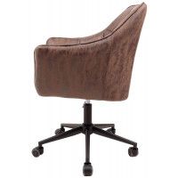 Стул поворотный AksHome BARREN (Баррен) винтажный коричневый/черный купить в Минске