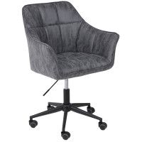 Стул поворотный AksHome BARREN (Баррен) винтажный серый/черный