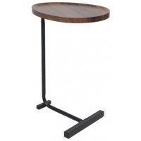 Стол журнальный BAT, дуб мореный/черный, 450*300*600