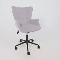 Кресло AksHome BELLA black Kiton 722 Smoke велюр/светло-серый купить в Минске Кресло AksHome BELLA black Kiton 722 Smoke велюр/светло-серый купить в Минске