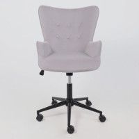 Кресло AksHome BELLA black Kiton 722 Smoke велюр/светло-серый купить в Минске Кресло AksHome BELLA black Kiton 722 Smoke велюр/светло-серый купить в Минске