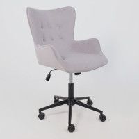 Кресло AksHome BELLA black Kiton 722 Smoke велюр/светло-серый купить в Минске Кресло AksHome BELLA black Kiton 722 Smoke велюр/светло-серый купить в Минске