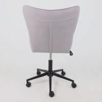 Кресло AksHome BELLA black Kiton 722 Smoke велюр/светло-серый купить в Минске Кресло AksHome BELLA black Kiton 722 Smoke велюр/светло-серый купить в Минске