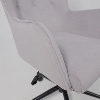 Кресло BELLA (Белла) XL black Kiton 722 Smoke велюр/светло-серый купить в Минске