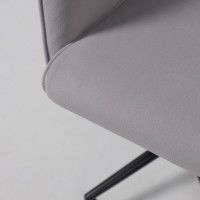 Кресло BELLA (Белла) XL black Kiton 722 Smoke велюр/светло-серый купить в Минске