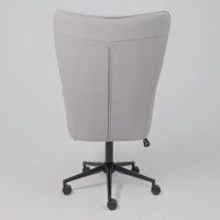 Кресло BELLA (Белла) XL black Kiton 722 Smoke велюр/светло-серый купить в Минске