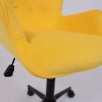 Кресло AksHome BELLA black Velutto 40 велюр/желтый купить в Минске Кресло AksHome BELLA black Velutto 40 велюр/желтый купить в Минске