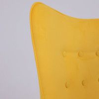 Кресло AksHome BELLA black Velutto 40 велюр/желтый купить в Минске Кресло AksHome BELLA black Velutto 40 велюр/желтый купить в Минске