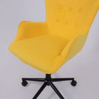 Кресло AksHome BELLA black Velutto 40 велюр/желтый купить в Минске Кресло AksHome BELLA black Velutto 40 велюр/желтый купить в Минске