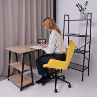 Кресло AksHome BELLA black Velutto 40 велюр/желтый купить в Минске Кресло AksHome BELLA black Velutto 40 велюр/желтый купить в Минске