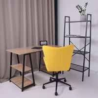 Кресло AksHome BELLA black Velutto 40 велюр/желтый купить в Минске Кресло AksHome BELLA black Velutto 40 велюр/желтый купить в Минске