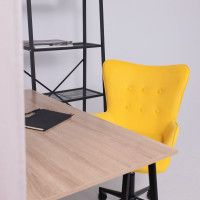 Кресло AksHome BELLA black Velutto 40 велюр/желтый купить в Минске Кресло AksHome BELLA black Velutto 40 велюр/желтый купить в Минске