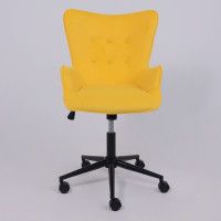 Кресло AksHome BELLA black Velutto 40 велюр/желтый купить в Минске Кресло AksHome BELLA black Velutto 40 велюр/желтый купить в Минске