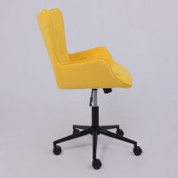 Кресло AksHome BELLA black Velutto 40 велюр/желтый купить в Минске Кресло AksHome BELLA black Velutto 40 велюр/желтый купить в Минске