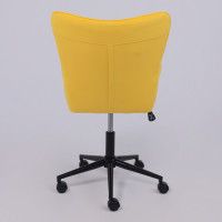 Кресло AksHome BELLA black Velutto 40 велюр/желтый купить в Минске Кресло AksHome BELLA black Velutto 40 велюр/желтый купить в Минске